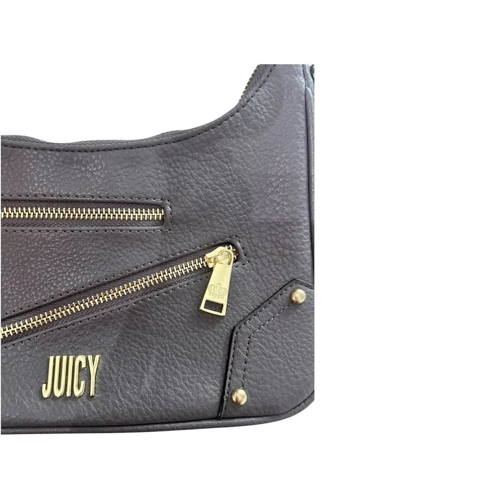 Juicy by Juicy Couture Grey Moto Chic Shoulder Bag